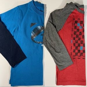Quicksilver long sleeve shirt set boys size 6